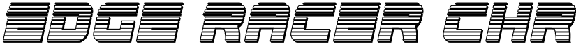 Edge Racer Chrome Italic Italic font