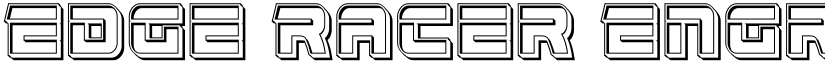 Edge Racer Engraved Regular font