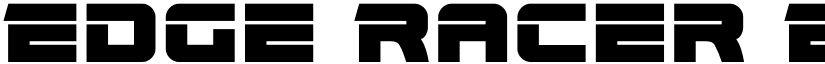 Edge Racer Expanded Expanded font
