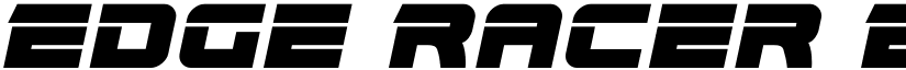 Edge Racer Expanded Italic Expanded Italic font