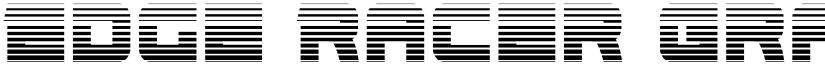 Edge Racer Gradient Regular font