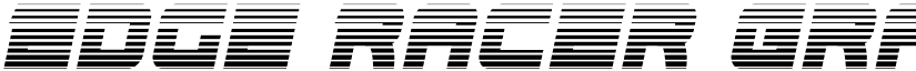 Edge Racer Gradient Italic Italic font