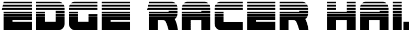 Edge Racer Halftone Regular font