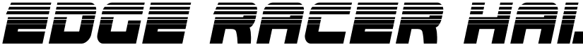 Edge Racer Halftone Italic Italic font