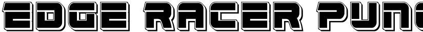 Edge Racer Punch Regular font