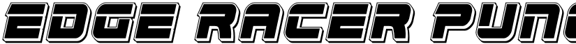 Edge Racer Punch Italic Italic font