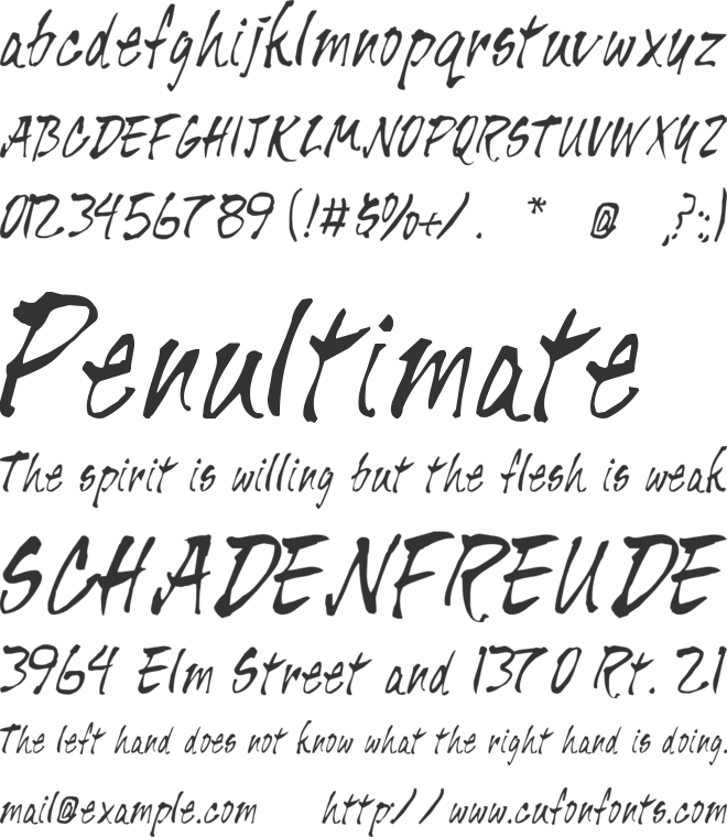 Pisan font preview