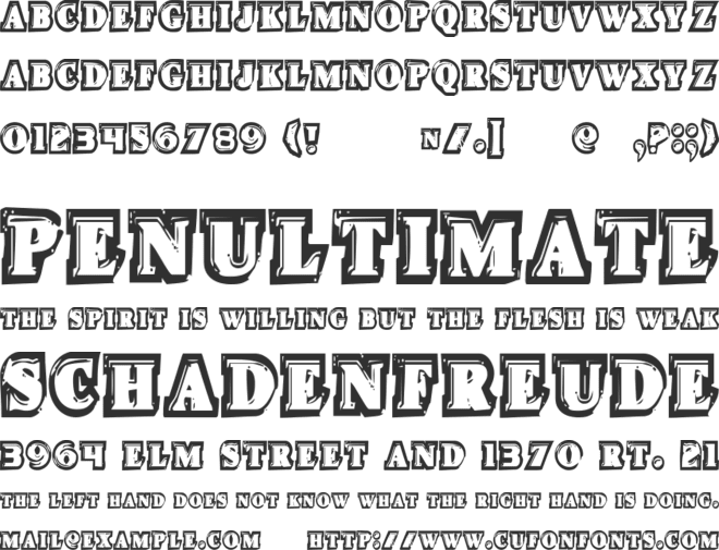 Icebox Art Condensed font preview