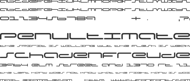 Captain Podd font preview