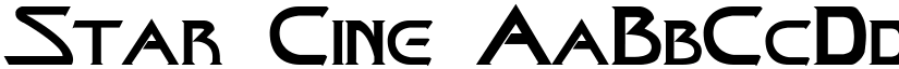 Star Cine font