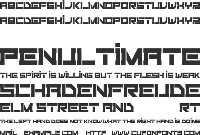 Fiker Futura font preview