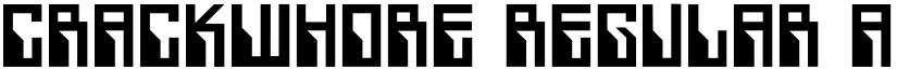 Crackwhore Regular font