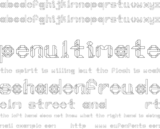 Moonlight Prism font preview