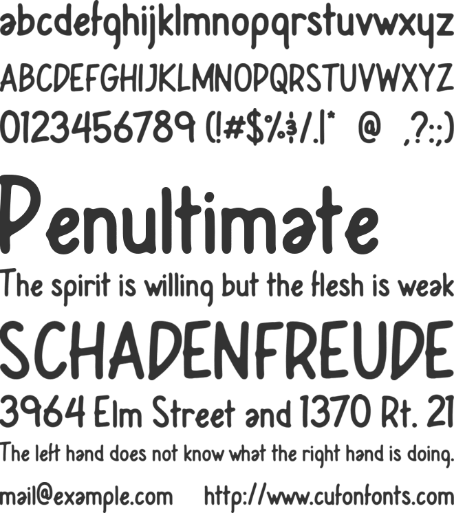 Leafy Plant Sans Free font preview