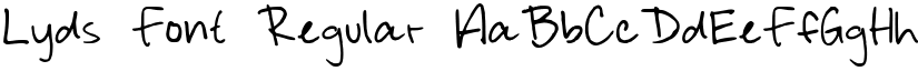 Lyds Font Regular font