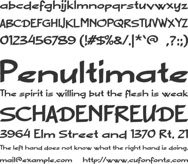 a Ablasco font preview