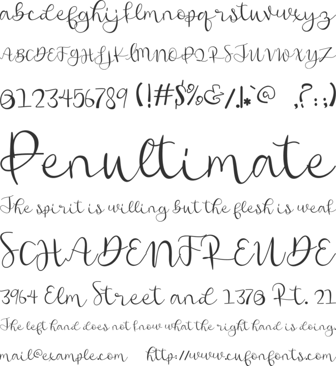 Hi Baby font preview