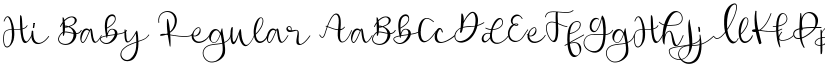 Hi Baby Regular font