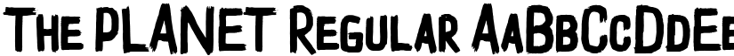The PLANET Regular font