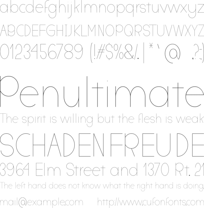 Deathay font preview