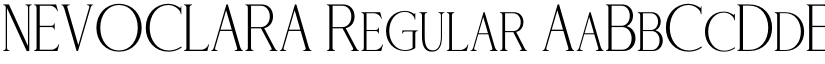 NEVOCLARA Regular font