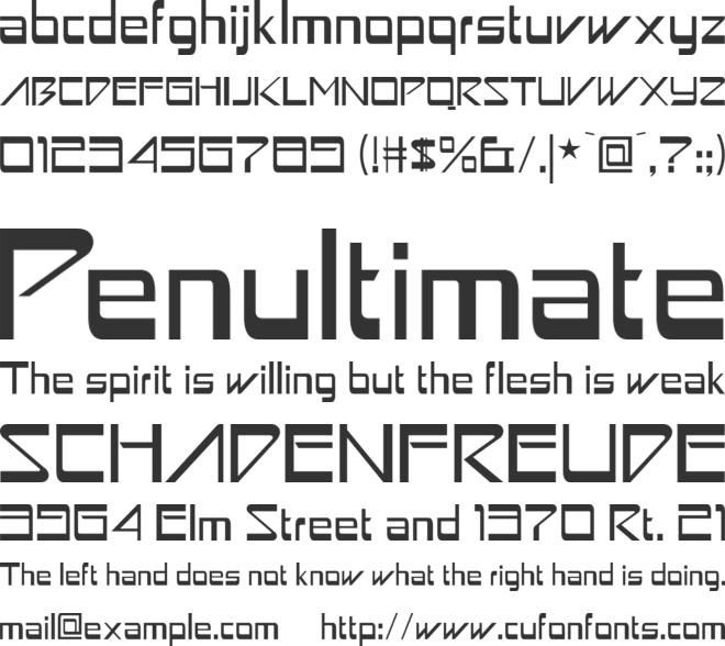 Astron Boy font preview