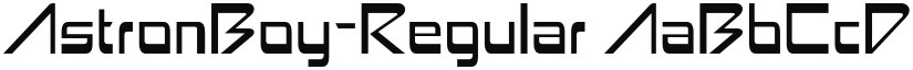 AstronBoy-Regular font
