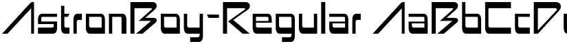 AstronBoy-Regular font