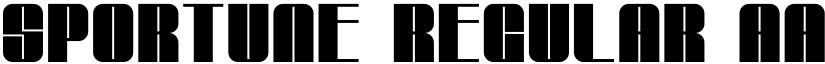 SPORTUNE Regular font