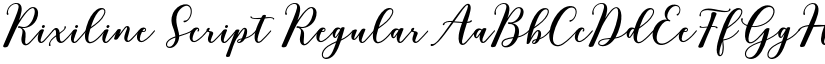 Rixiline Script font download