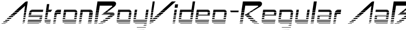 AstronBoyVideo-Regular font