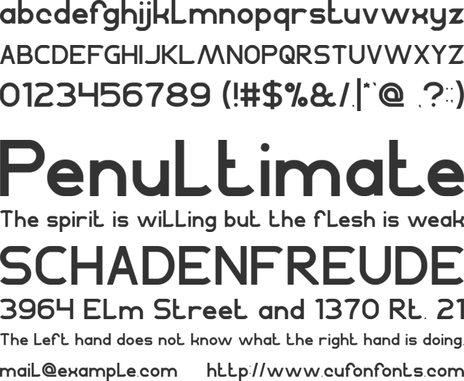 Agreement font preview