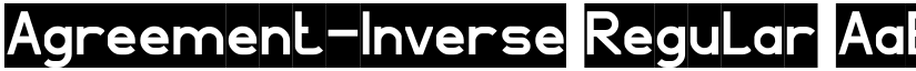 Agreement-Inverse Regular font