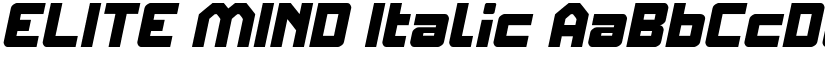 ELITE MIND Italic font