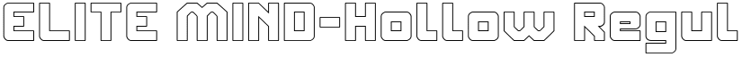 ELITE MIND-Hollow Regular font