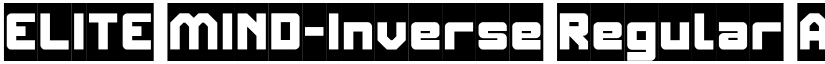 ELITE MIND-Inverse Regular font