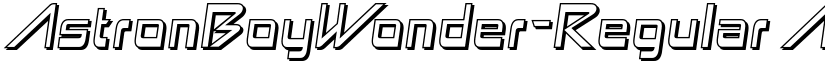 AstronBoyWonder-Regular font