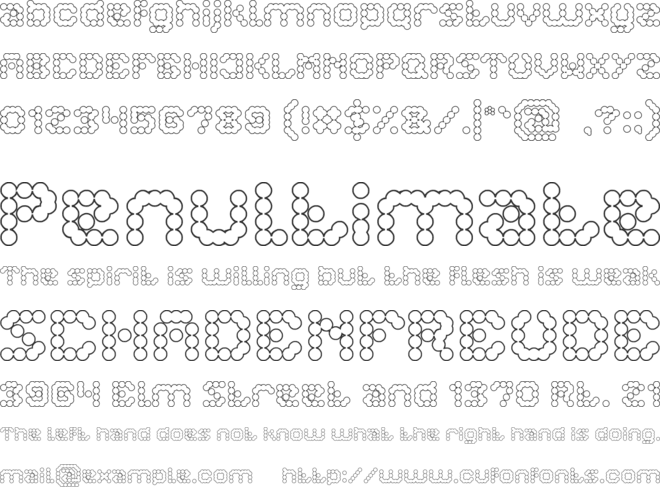 ATOMIC PLANET font preview