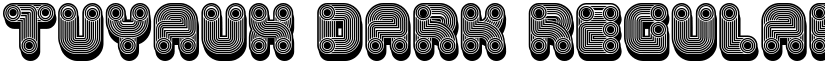Tuyaux Dark Regular font