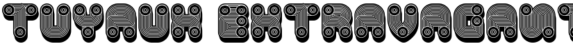 Tuyaux Extravagant Regular font