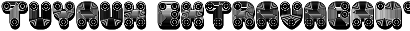 Tuyaux Extravagant Light Regular font