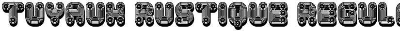 Tuyaux Rustique Regular font