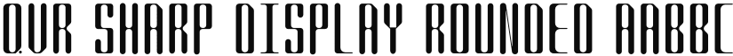 QVR Sharp Display Rounded font