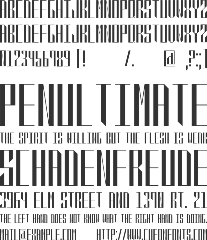 QVR Sharp Display font preview