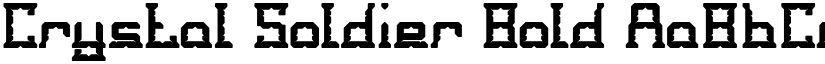 Crystal Soldier Bold font