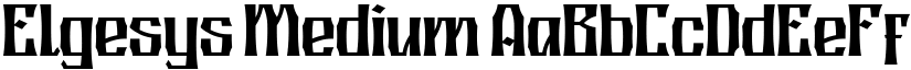 Elgesys Medium font