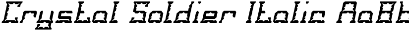 Crystal Soldier Italic font
