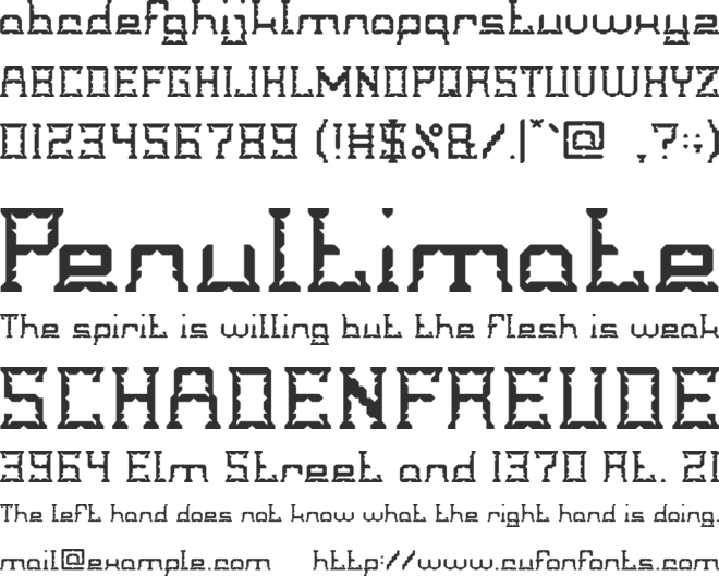 Crystal Soldier font preview
