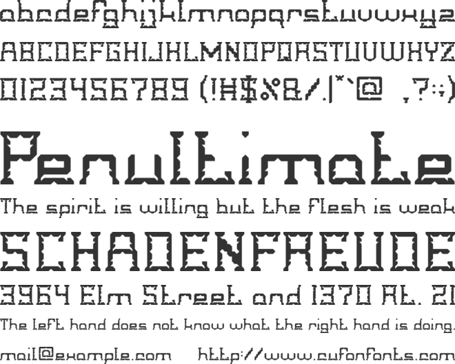 Crystal Soldier font preview