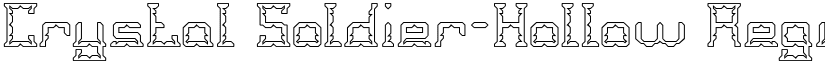 Crystal Soldier-Hollow Regular font